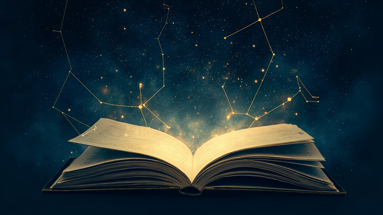 The Cosmic Ledger editorial visual